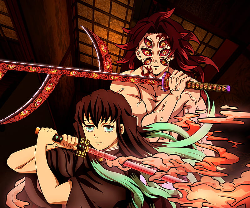 Anime, Demon Slayer: Kimetsu no Yaiba, Kokushibo (Demon Slayer), Muichiro  Tokito, HD wallpaper | Peakpx