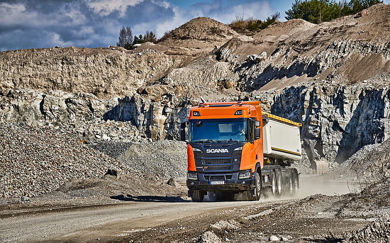 Scania R500XT 2019 trucks, LKW, cargo transport, 2019 Scania R500, trucks, Scania, HD wallpaper