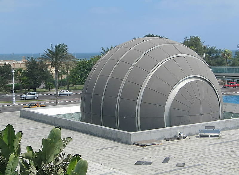 Planetarium Science Center of the Alexandrian Library, Egypt, Egypt, Planetarium, Bibliotheca Alexandrina, Alexandria, HD wallpaper