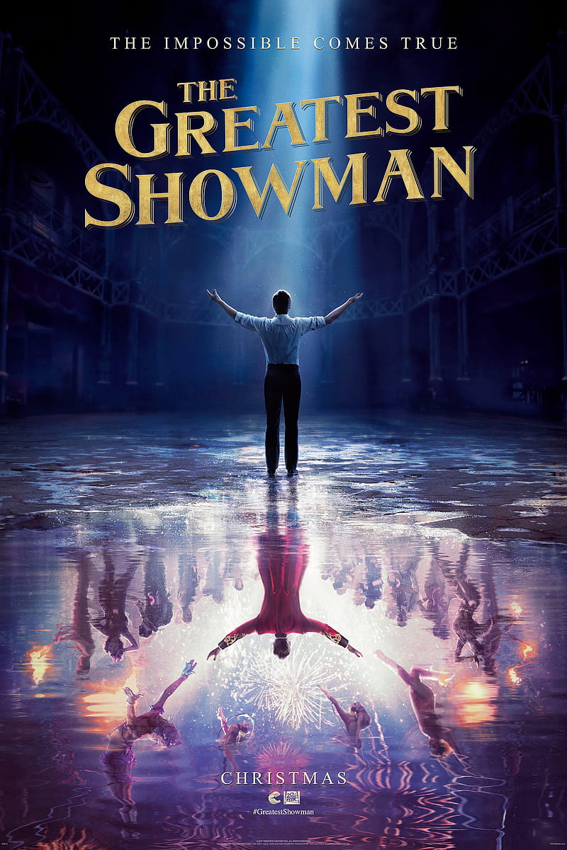 The Greatest Showman, 2017, hugh jackman, movie, poster, pt barnum, rebecca ferguson, HD phone wallpaper