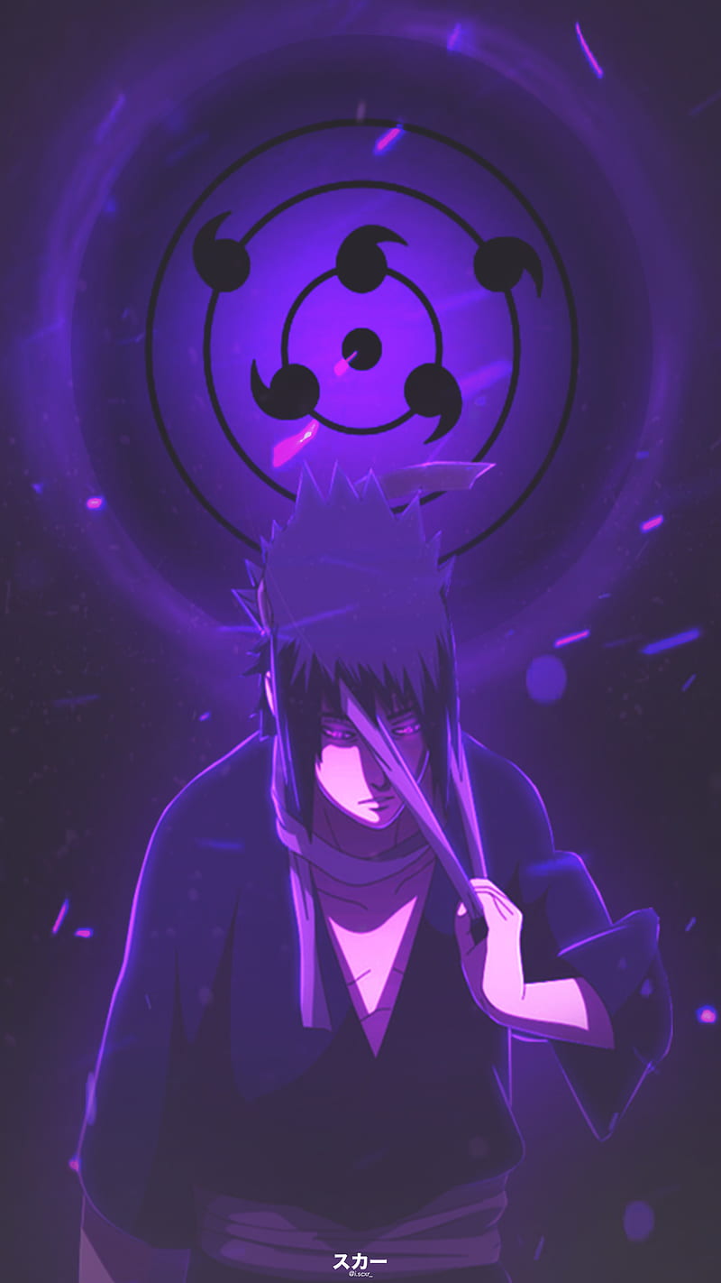 Uchiha Sasuke, anime , edit, naruto, hop, rinnegan, sasuke, HD phone wallpaper