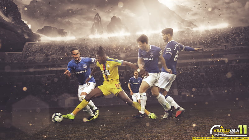 Soccer, Wilfried Zaha, Crystal Palace F.C. , Everton F.C., HD wallpaper