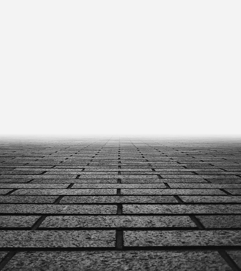gray concrete floor with fogs, HD phone wallpaper