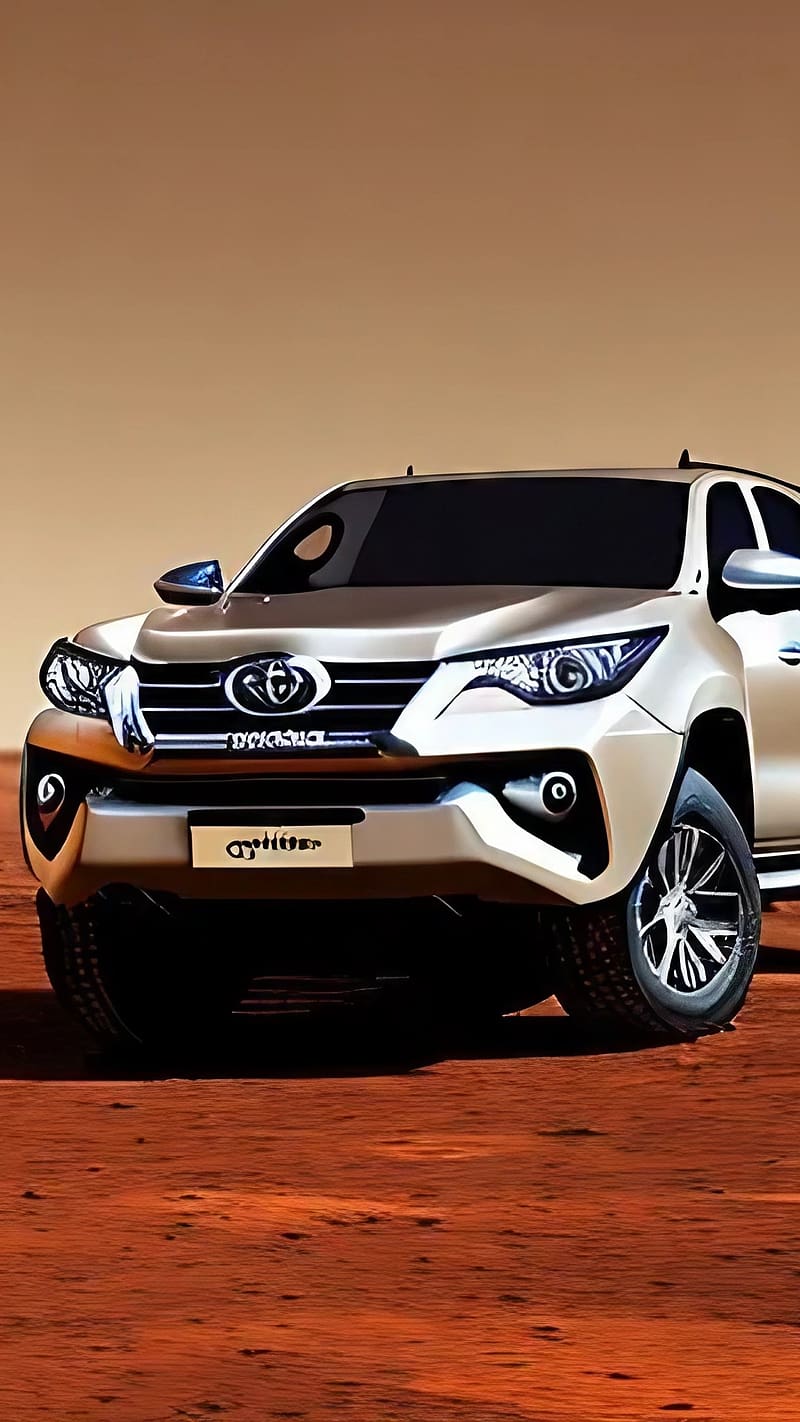Toyota Fortuner, Parked Car, animated, HD phone wallpaper