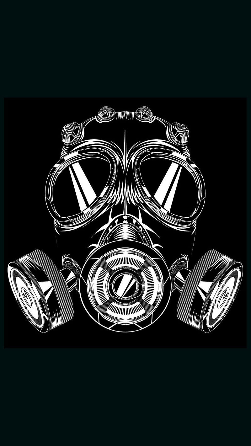 Toxic, black, mask, HD phone wallpaper