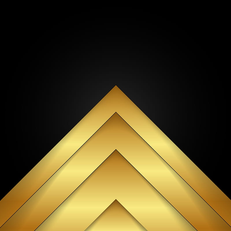 Gold and black, background, colors, geometric, premium, shades, simple, two colors, HD phone wallpaper