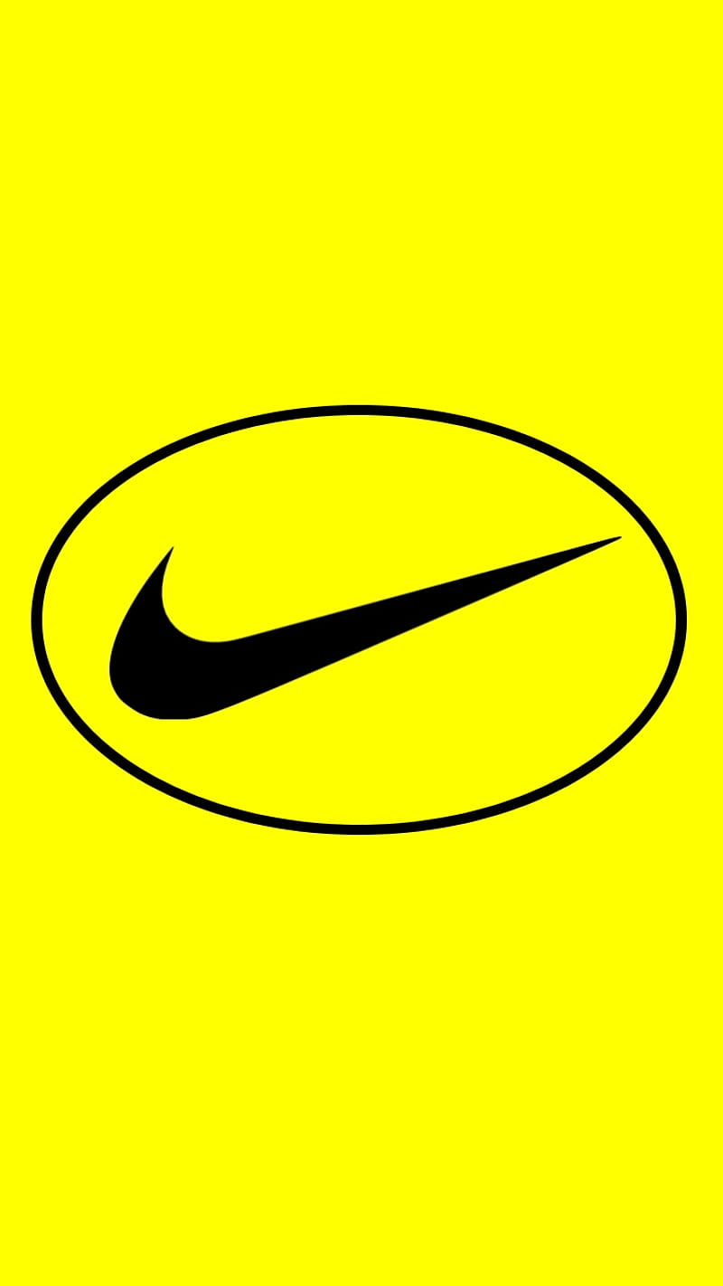 Nike Yellow, logo, nike, yellow, HD phone wallpaper