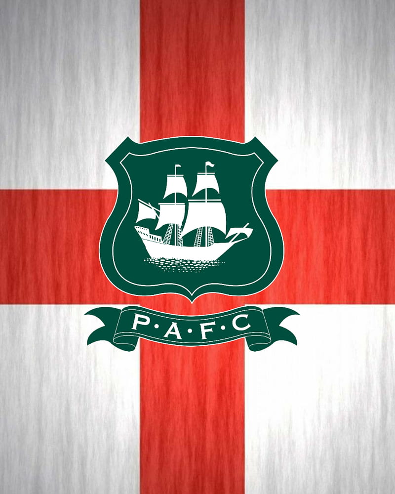 Plymouth Argyle FC, badge, england, football, football club, logo, plymouth argyle, st george, st george flag, HD phone wallpaper