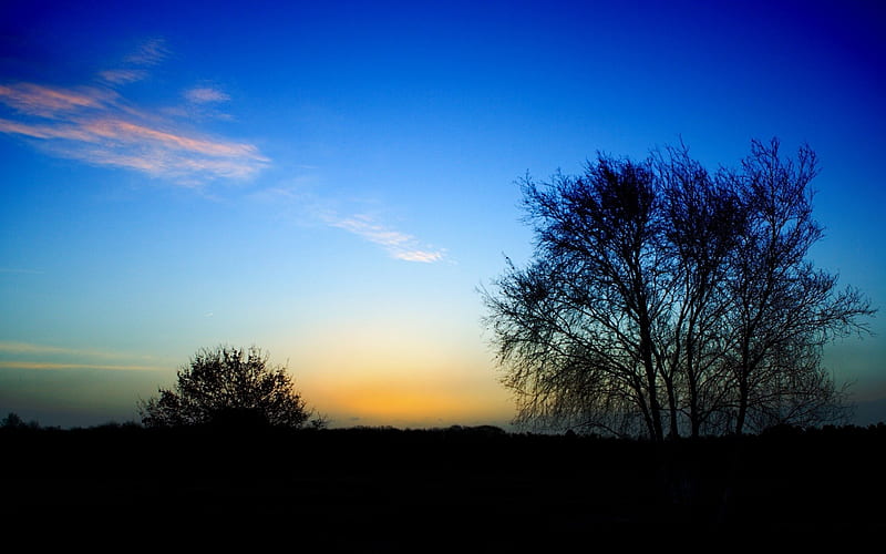 Evening scenery-Nature Landscape, HD wallpaper