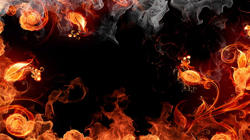 Fiery Abstract Burning Background, fire design, abstract, fire, flaming  background, HD wallpaper | Peakpx
