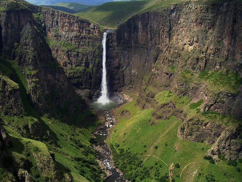 Maletsunyane Falls - Lesotho, Lesotho, Falls, Africa, Maletsunyane Falls, HD wallpaper