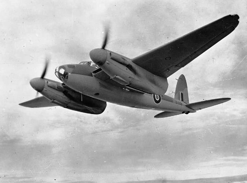 De Havilland DH-98 Mosquito FB6, twin engin, fighter, wood, WWII, HD wallpaper