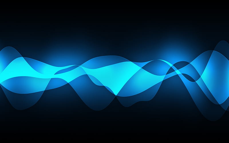 Intersection of Blue and Blue on Black, color in motion, curves, light blue, black, waves, abstract, blue, HD wallpaper