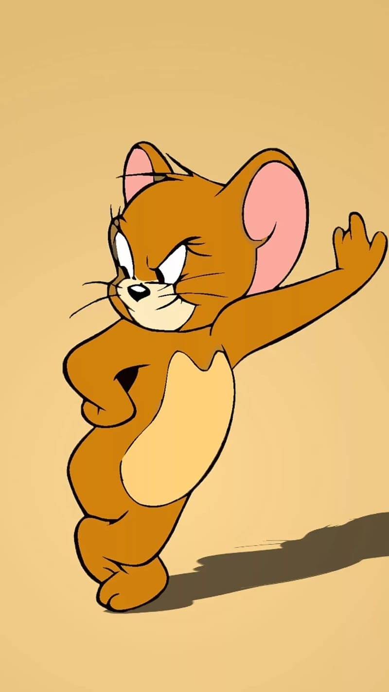 Tom And Jerry Cartoon, Jerry Standing, animated, HD phone wallpaper