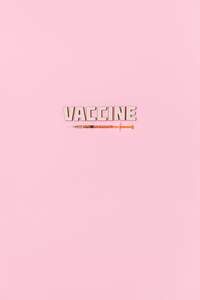 A Syringe and Vaccine Text on Pink Background, HD phone wallpaper | Peakpx