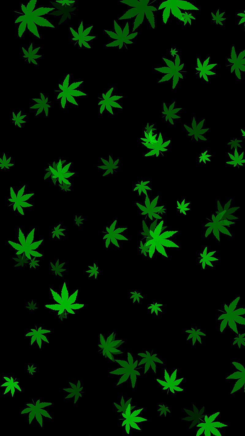 w**d pattern black, grass, green, leaf, HD phone wallpaper