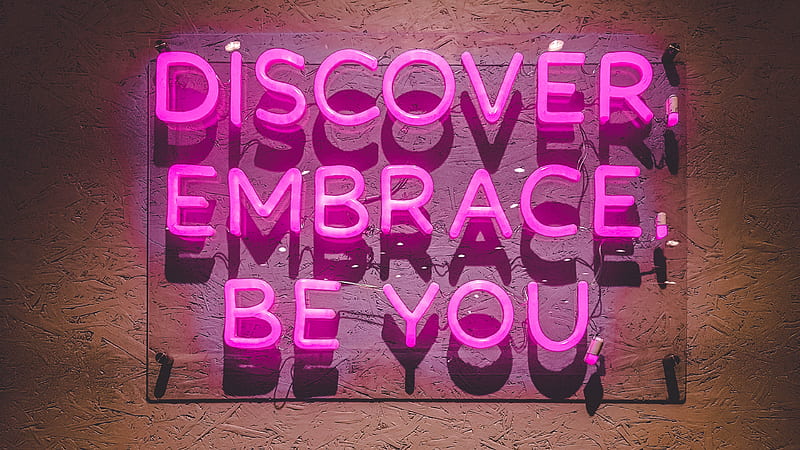 Discover Embrace Be You Inspirational, HD wallpaper