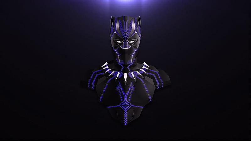 Avengers Infinity War Black Panther Minimalism, avengers-infinity-war, black-panther, minimalism, artist, HD wallpaper