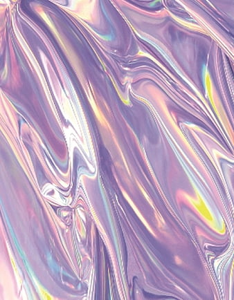 Free: Aesthetic holographic phone wallpaper, iridescent