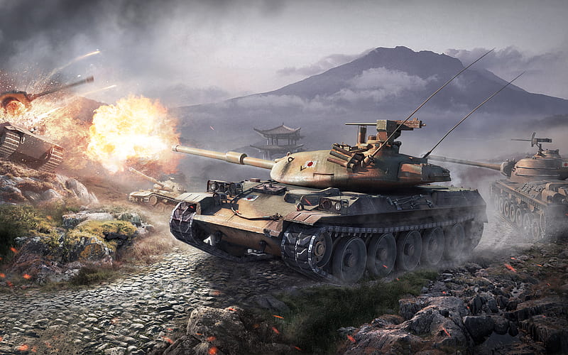 World Of Tanks Japanese Tanks, world-of-tanks, xbox-games, games, ps4-games, pc-games, HD wallpaper