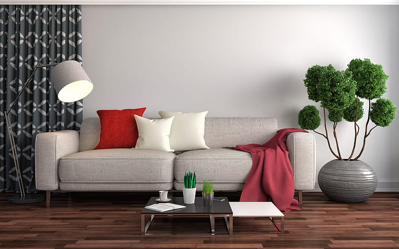 Man Made, Room, Furniture, Living Room, Sofa, HD wallpaper