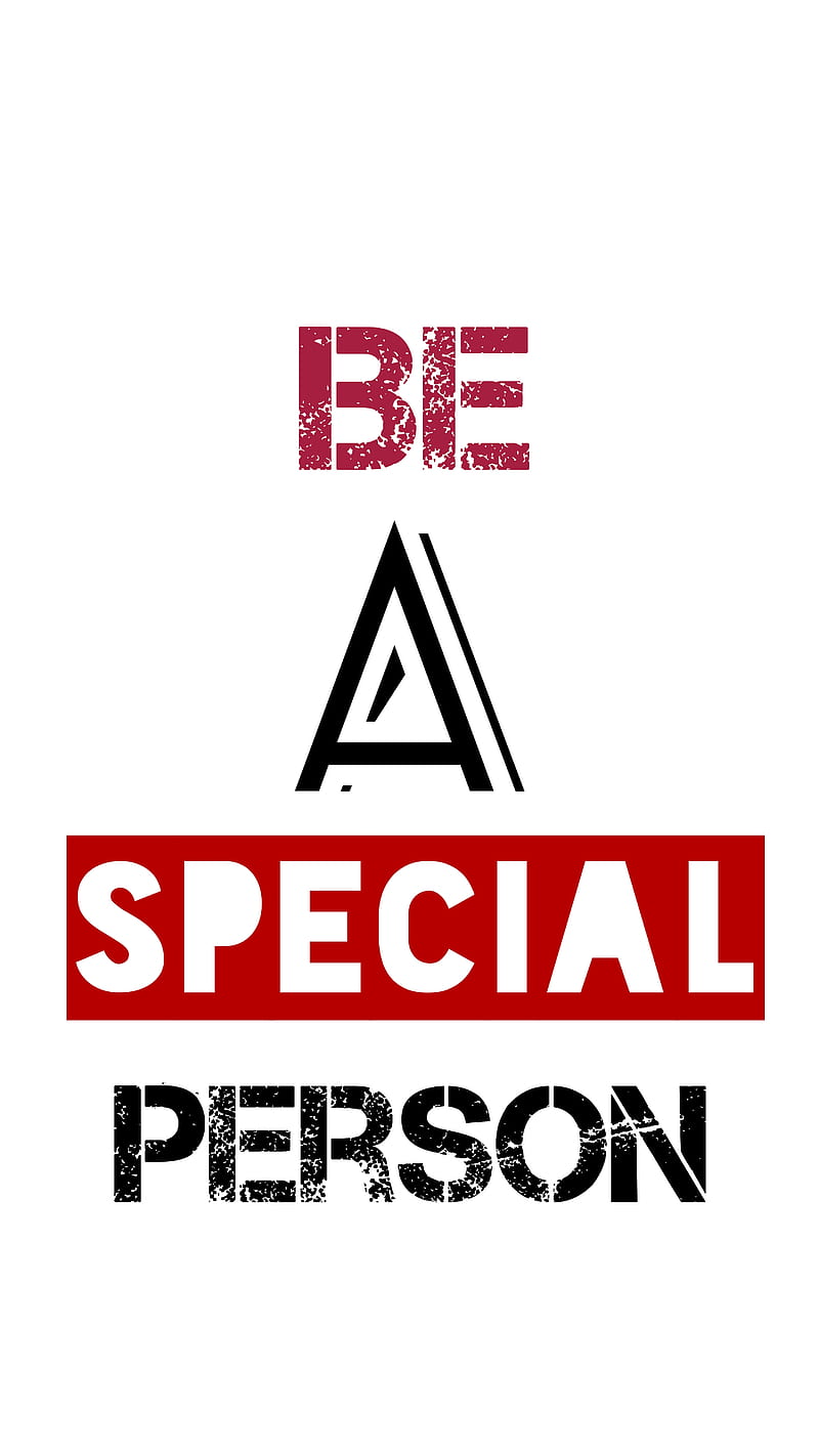 Quote be special, cool, inspire, motivation, red, speech, white, HD phone wallpaper