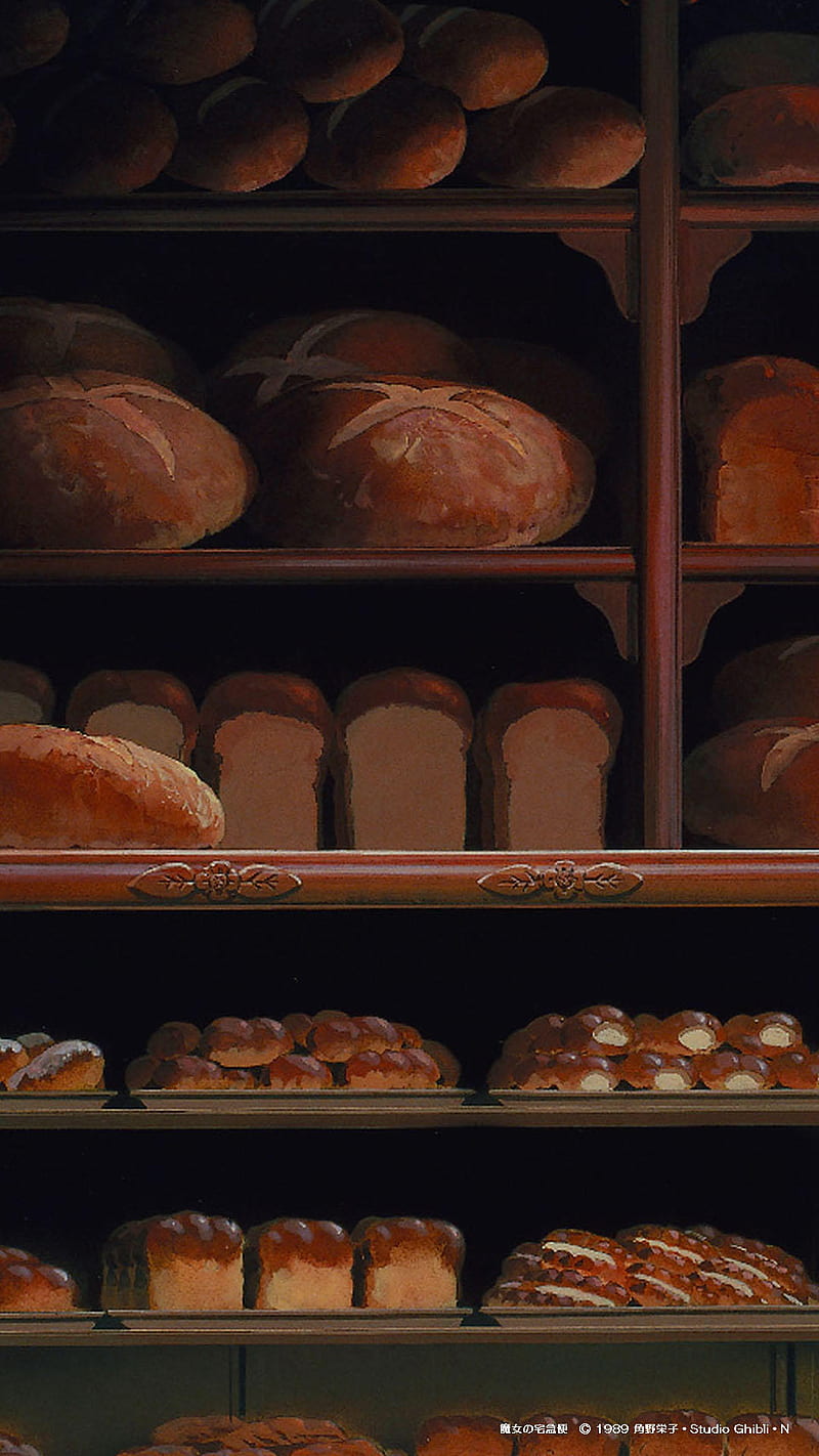 Anime Bakery, bread, food, HD phone wallpaper