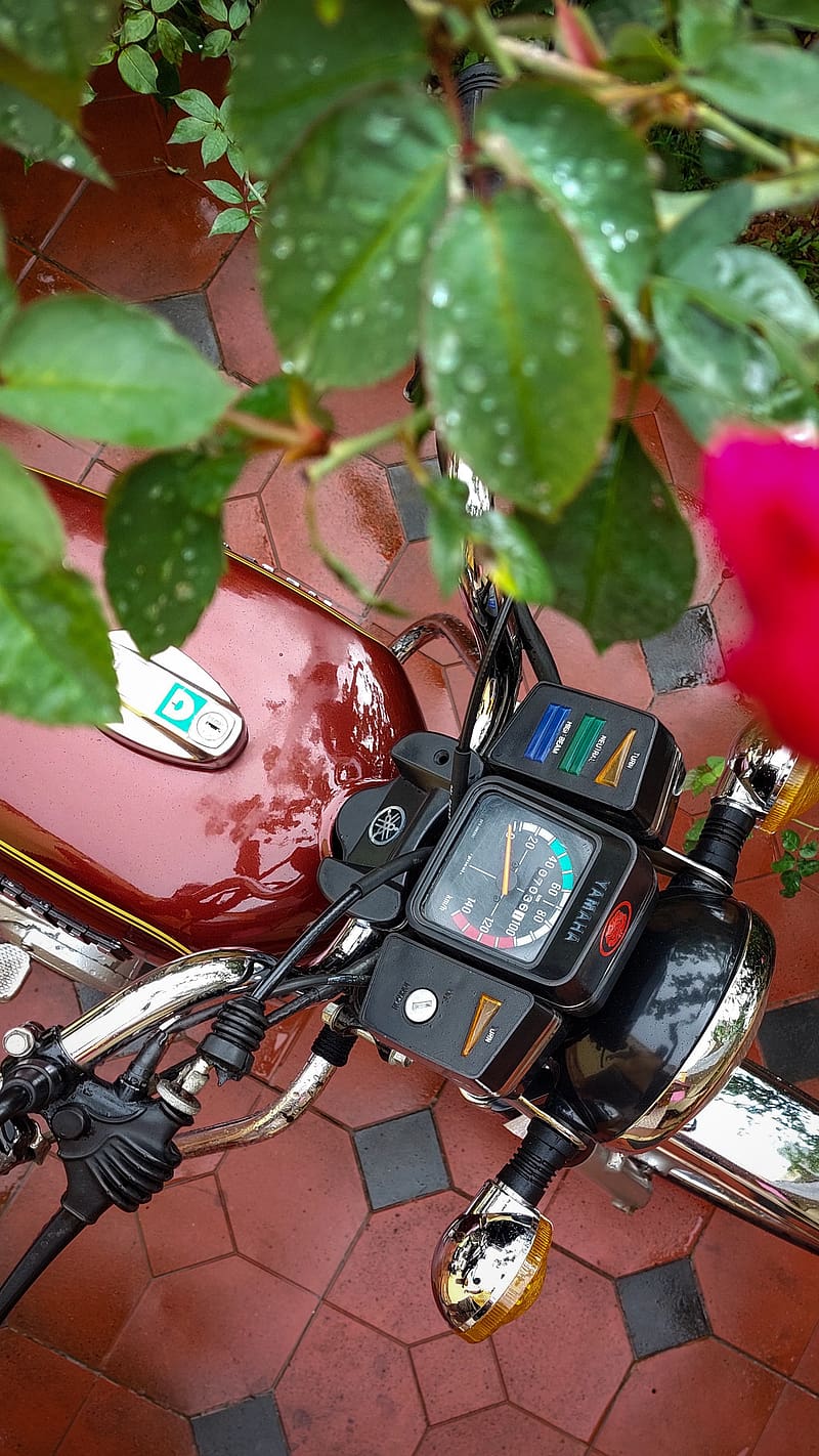 Rx 100, rx speedo meter, speedo meter, yamaha, bike, Akash r Kulkarni, HD phone wallpaper
