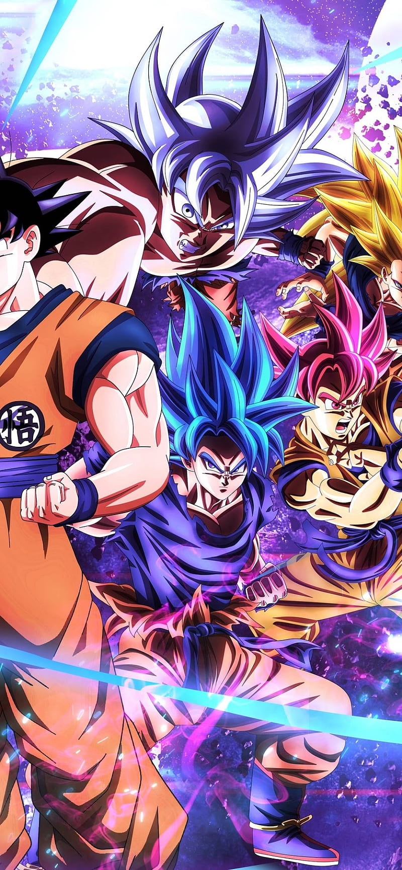 Goku, all forms, blue, dragon, dragon ball z, god, gogeta, saiyan, super,  vegeta, HD phone wallpaper | Peakpx