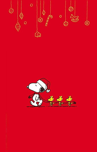 Snoopy Christmas Theme Hd Mobile Wallpaper Peakpx