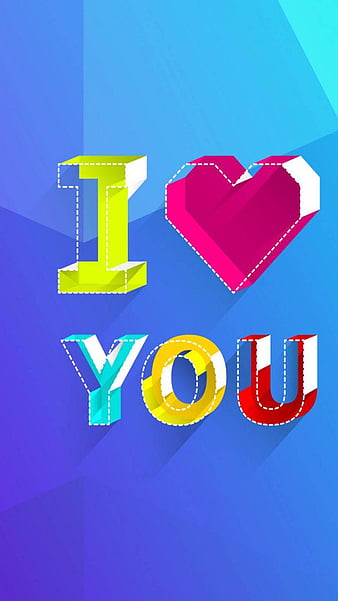 I Love You , heart, HD mobile wallpaper