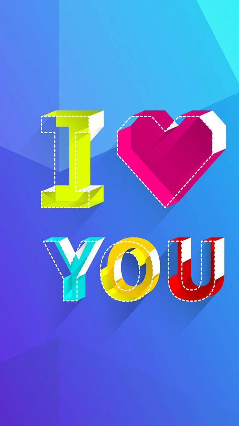 I Love You , heart, HD phone wallpaper