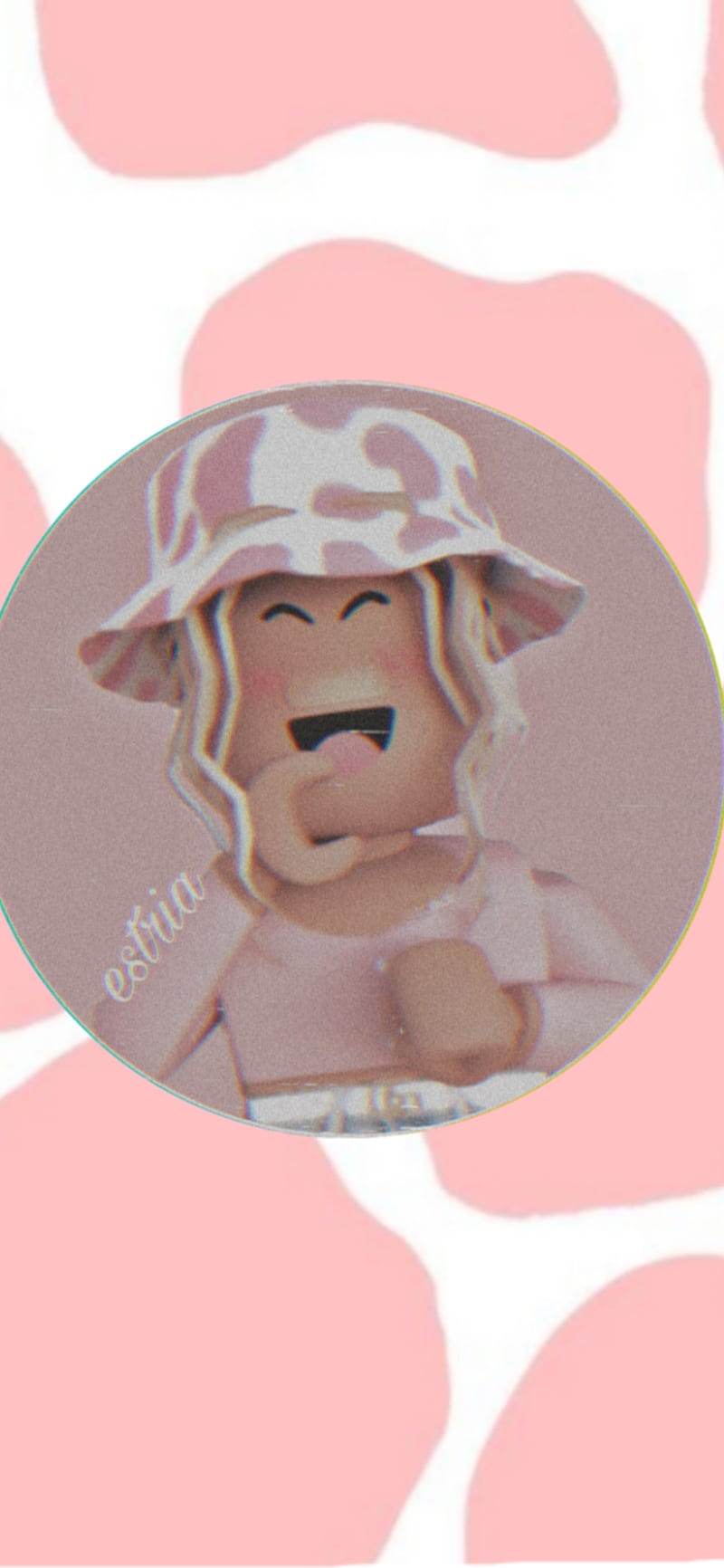 roblox cowprint asthetic sticker by @_no_hate_all_love_