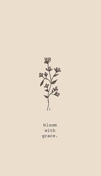 Bloom with grace, aesthetic christian, christian, cute christian, grace, inspiration, jesus, luvujesus, simple, os, young christian, HD phone wallpaper