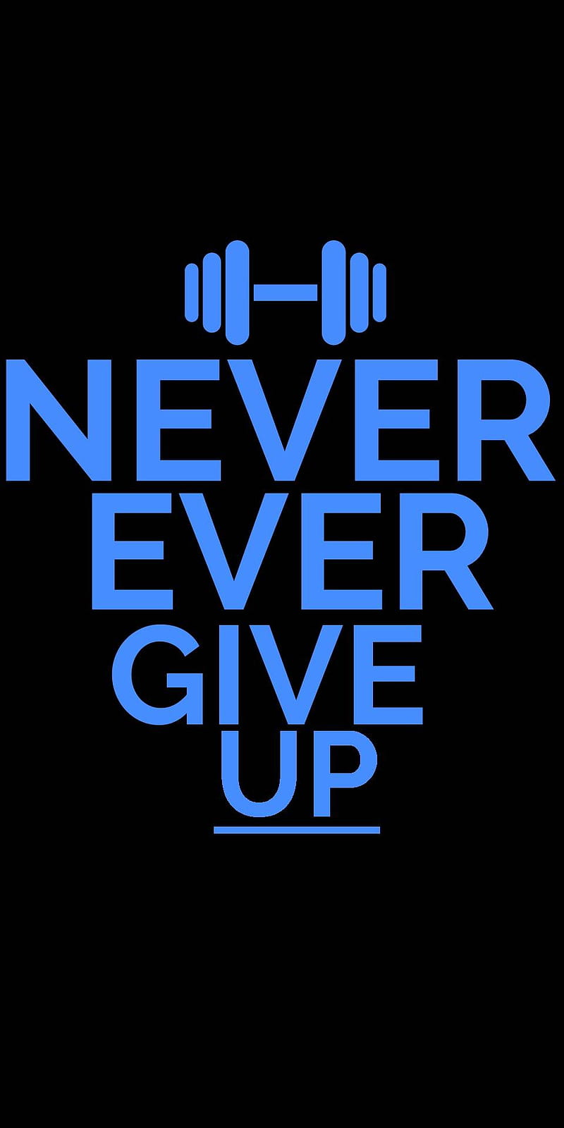 Never Ever Give Up, quotes, sad, work, humble, zuber, cool, atitude, auburn, HD phone wallpaper