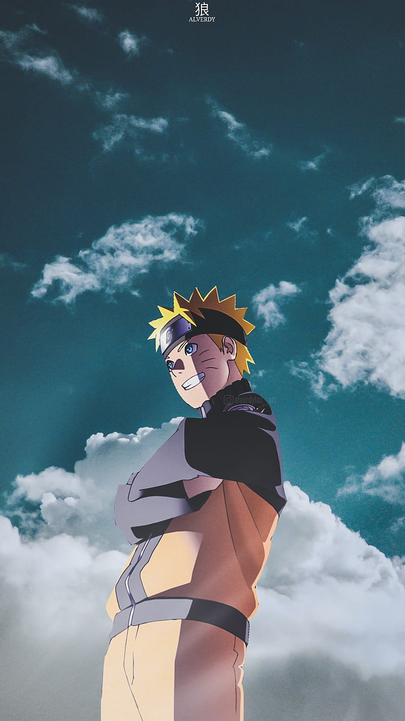 Naruto kid, anime, blue sky, hokage, kids, little, naruto