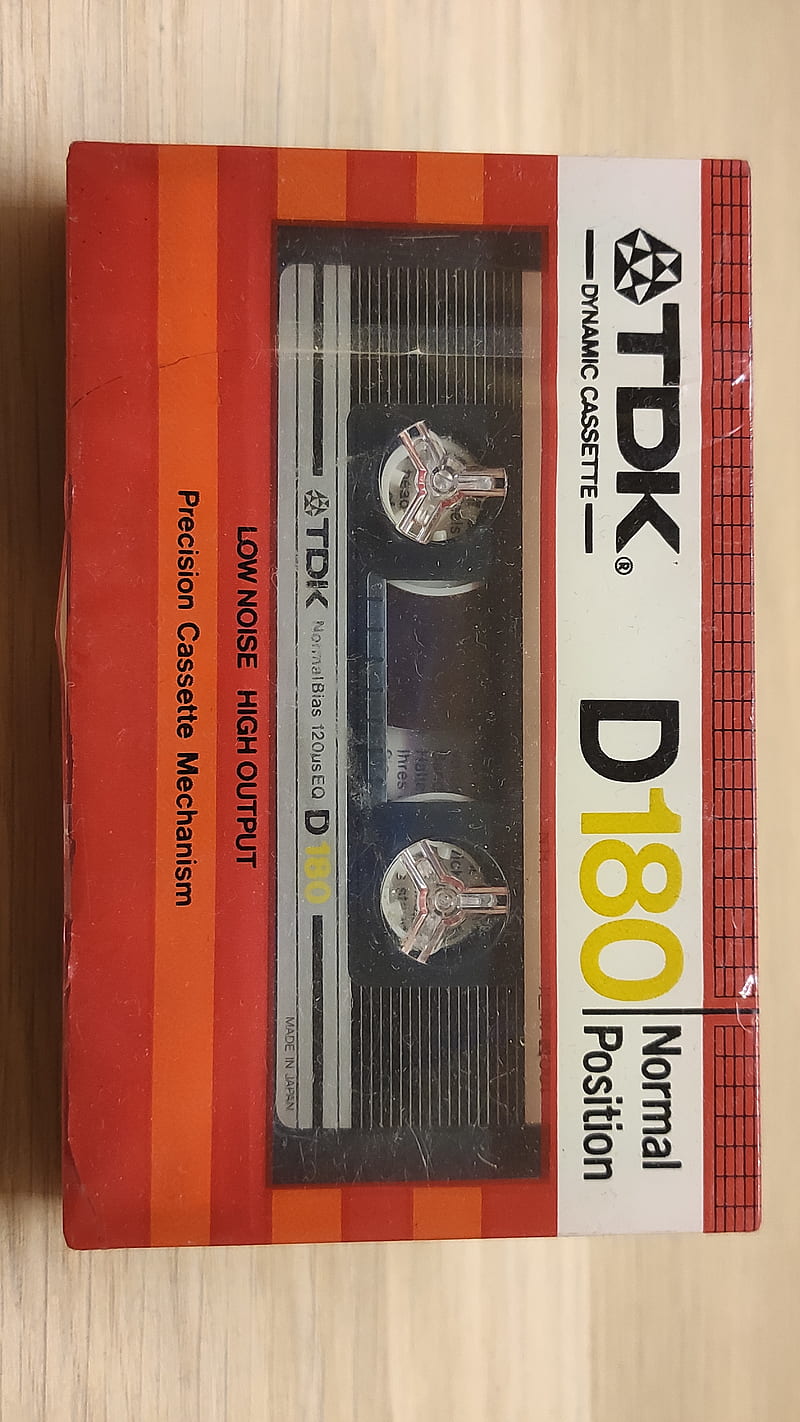 Cassette tape, 1982, d-180, longest, retro, tdk, HD phone wallpaper