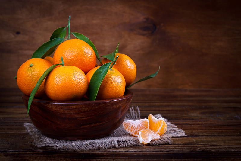 Mandarin, fruit, food, orange, HD wallpaper
