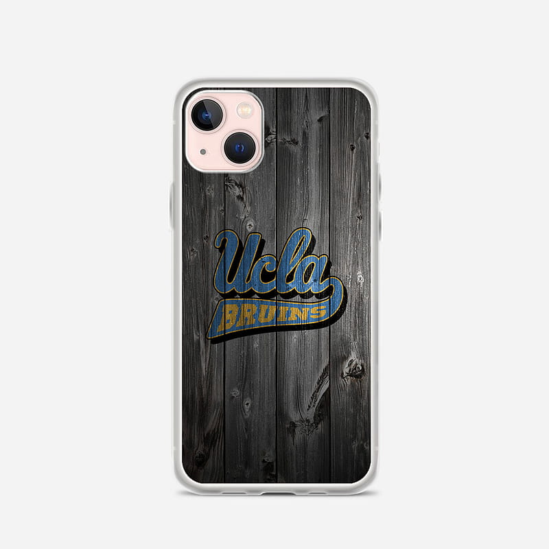 Ucla Bruins Logo Dark Wood iPhone 13 Mini Case, HD phone wallpaper