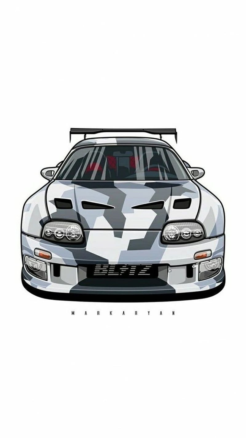 Toyota supra drawing, carros, HD phone wallpaper | Peakpx