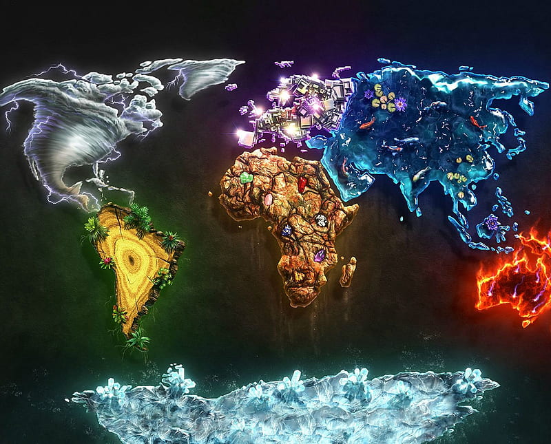 Atlas, earth, map, HD wallpaper