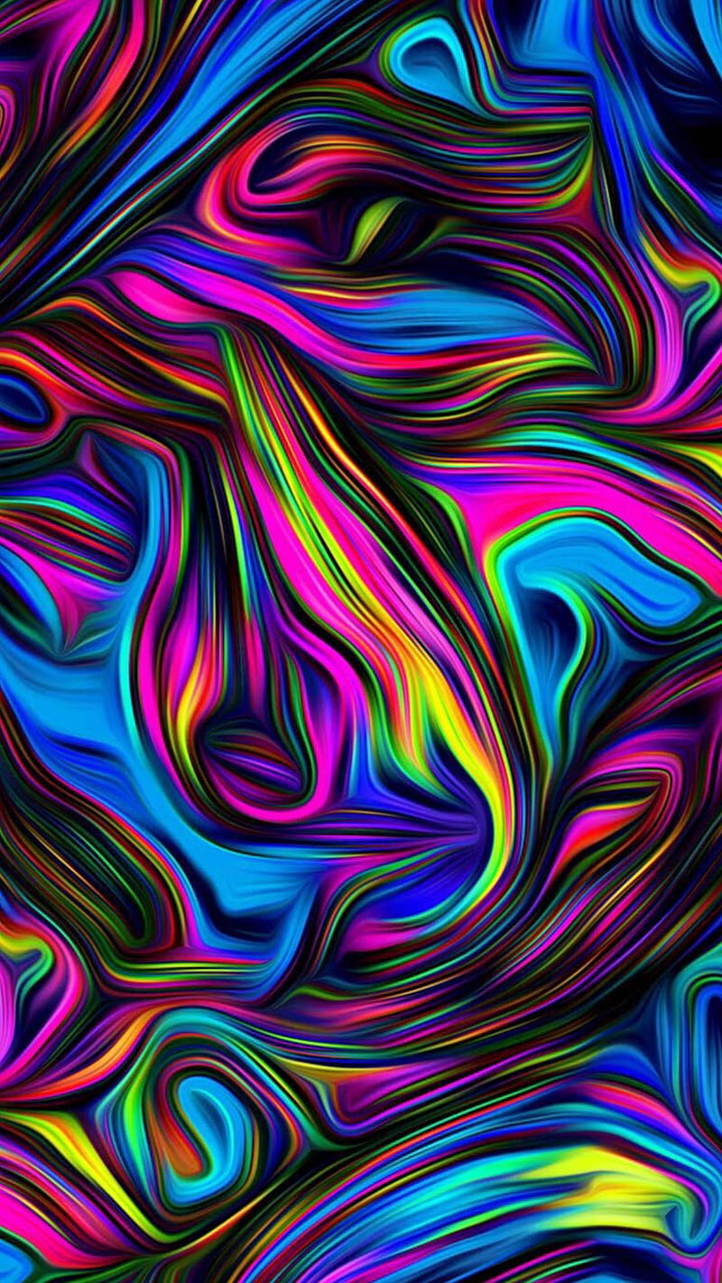 Mystic Colors, abstract, swirly, HD phone wallpaper