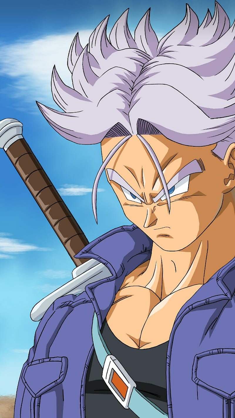 Trunks do futuro, city, dragon ball, anime, HD phone wallpaper