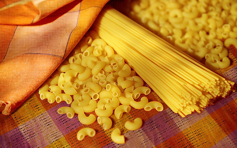 Italian Pasta and Macaroni, 3d, food, cg, pasta, macaroni, HD wallpaper