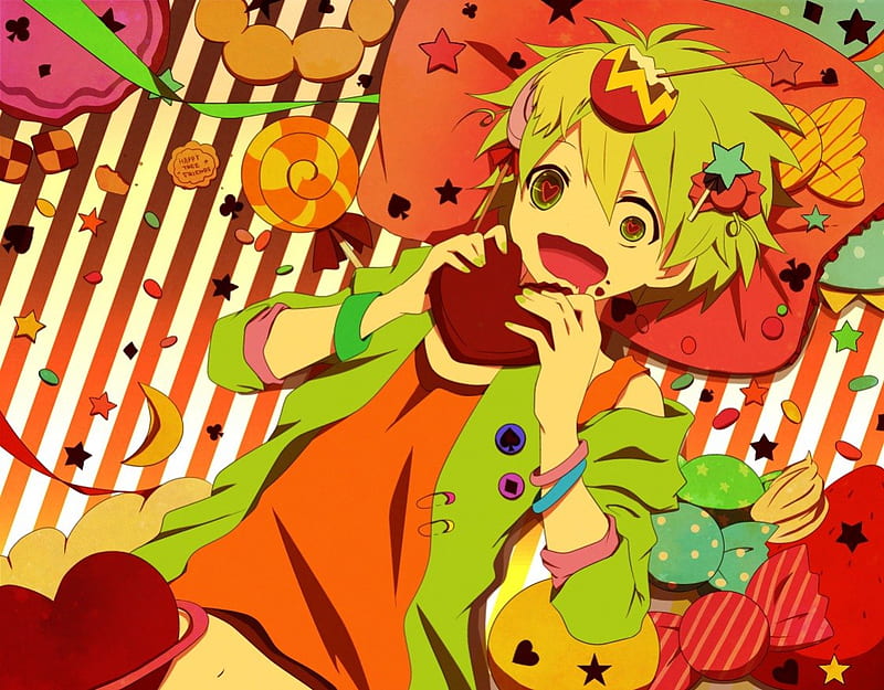 Nutty, candy, boy, anime, htf, HD wallpaper