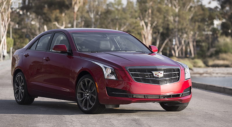 2016 Cadillac ATS Sedan Black Chrome Package (Color: Red Obsession Tintcoat) - Front , car, HD wallpaper