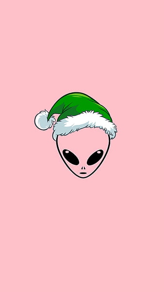 Concet, desenho, et, extraterrestre, papel de parede verde, HD wallpaper