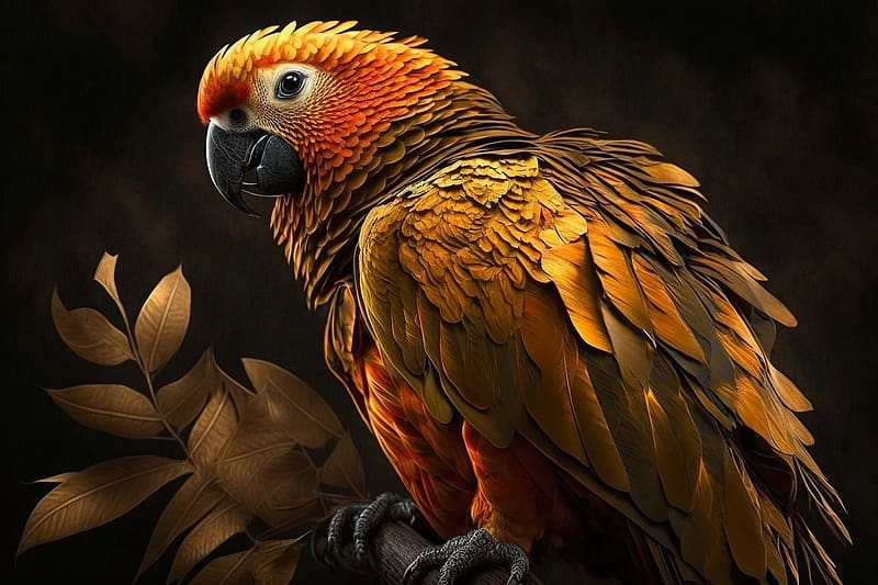 Parrot, madartan, papagaj, madar, szines, HD wallpaper