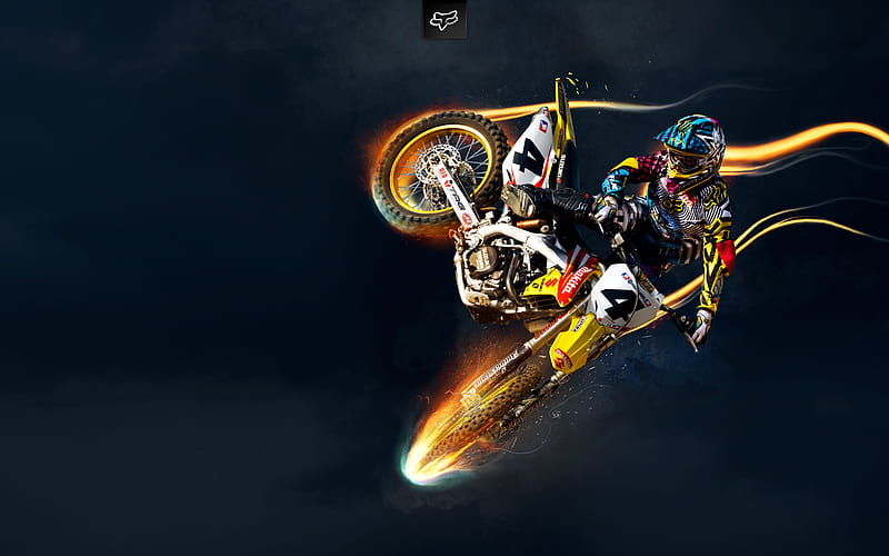 Suzuki Bike Stunts, suzuki, bikes, racing, motocross, stunt-bikes, HD wallpaper