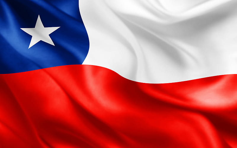 flag of Chile, 3d flag, Chilean flag, South America, flags of the world, Chile, HD wallpaper